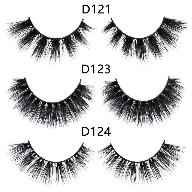 FOXESJI Lashes 3D Mink Eyelashes Natural Long Fluffy Dramatic Strip Eye Lashes Eyelash Extension Soft False Eyelashes Makeup