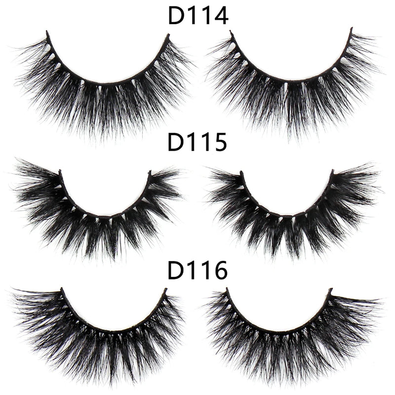 FOXESJI Lashes 3D Mink Eyelashes Natural Long Fluffy Dramatic Strip Eye Lashes Eyelash Extension Soft False Eyelashes Makeup
