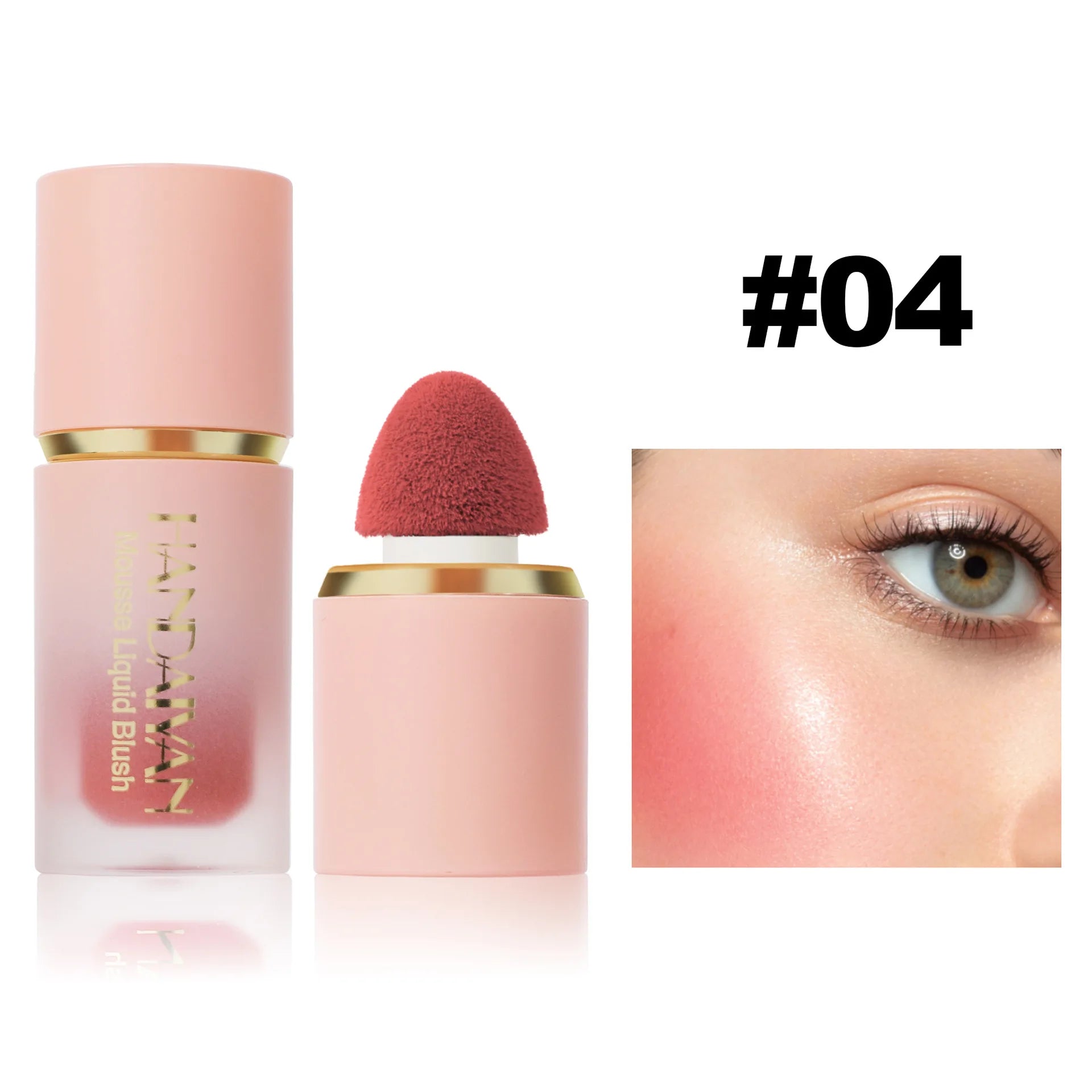 HANDAIYAN Matte Liquid Blush with Sponge Tip Applicator