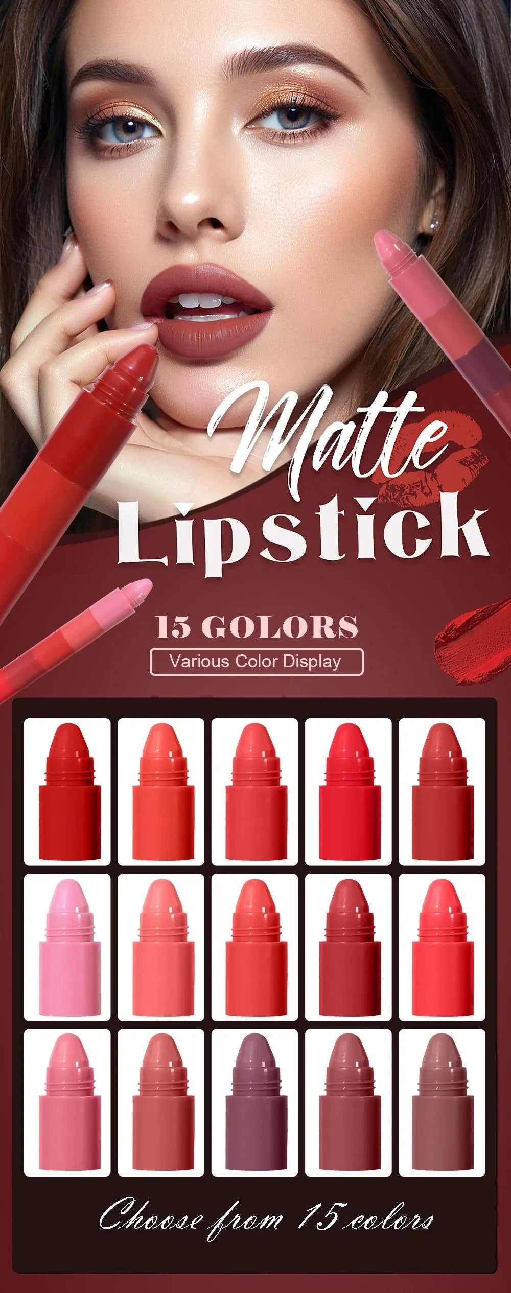 Fit Color 5-in-1 Matte Lipstick Crayon Set