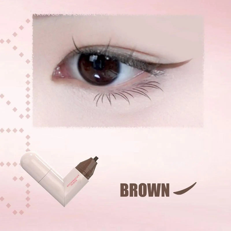 Double-Tip Winged Eyeliner Stamp Waterproof Eye Liner Tool
