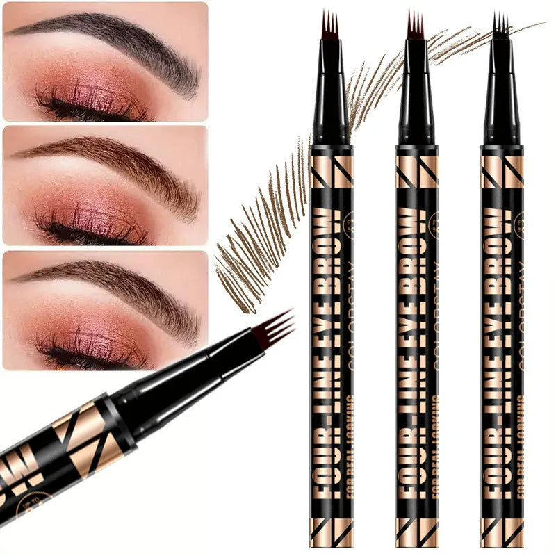 MAILIZI 4-Point Eyebrow Pencil Waterproof Liquid Brow Pen