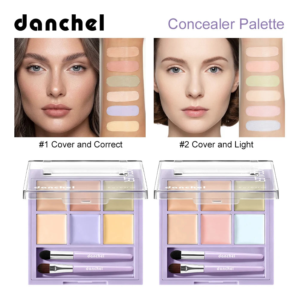 Danchel 6-Color Cream Concealer & Corrector Palette