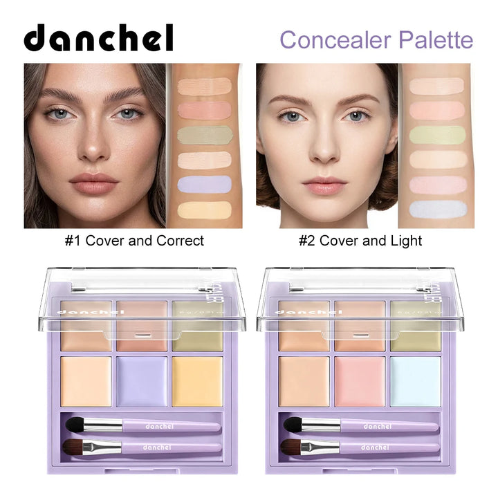 Danchel 6-Color Cream Concealer & Corrector Palette