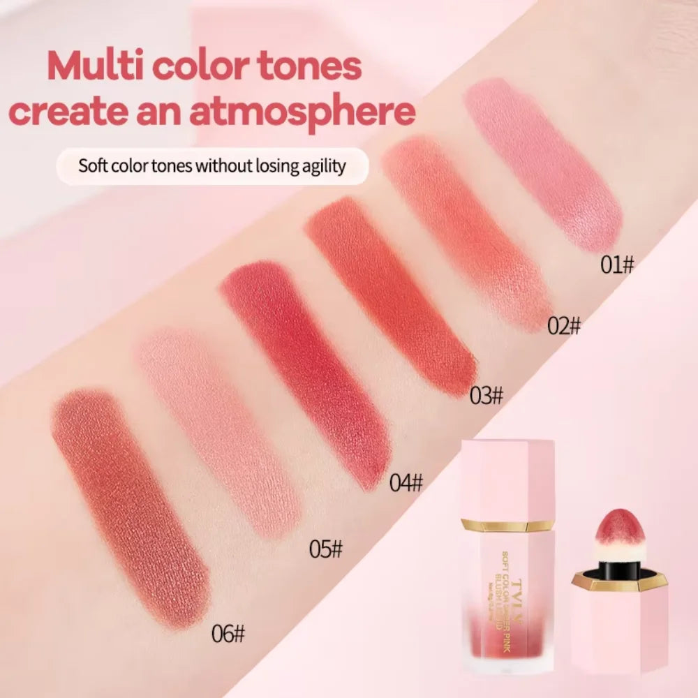 TVLV Velvet Liquid Blush with Sponge Applicator
