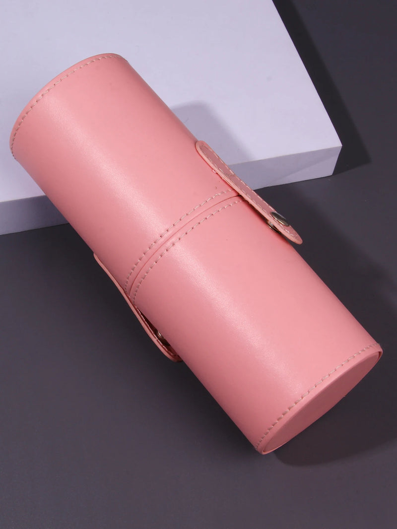 Portable Multi-Color Makeup Brush Bucket Storage Container Dustproof Brush Bucket with Lid Desktop Storage Pen Holder