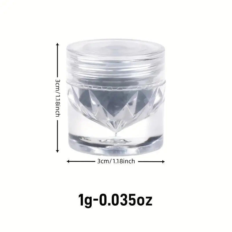 1pc Chrome Nail Powder Ice Transparent Aurora High Gloss Pearl Rainbow Color Powder Metal Pigment Nail Art Creation