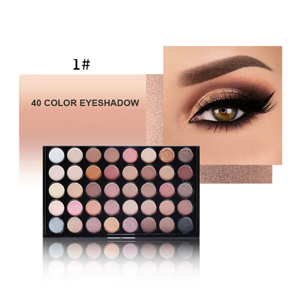40 Color Matte Glitter Eyeshadow Palette