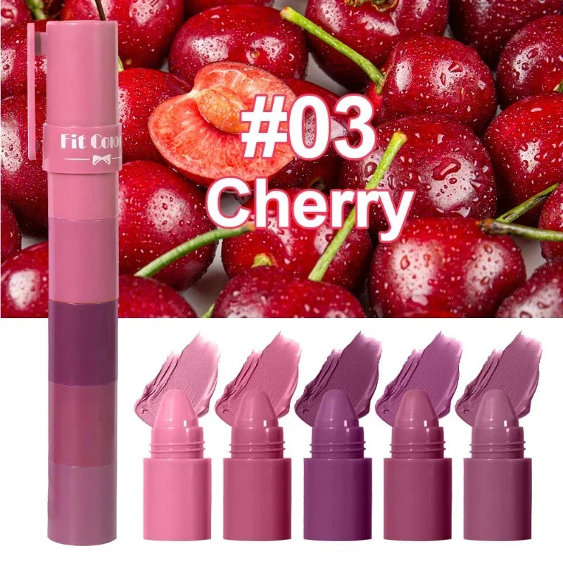 Fit Color 5-in-1 Matte Lipstick Crayon Set