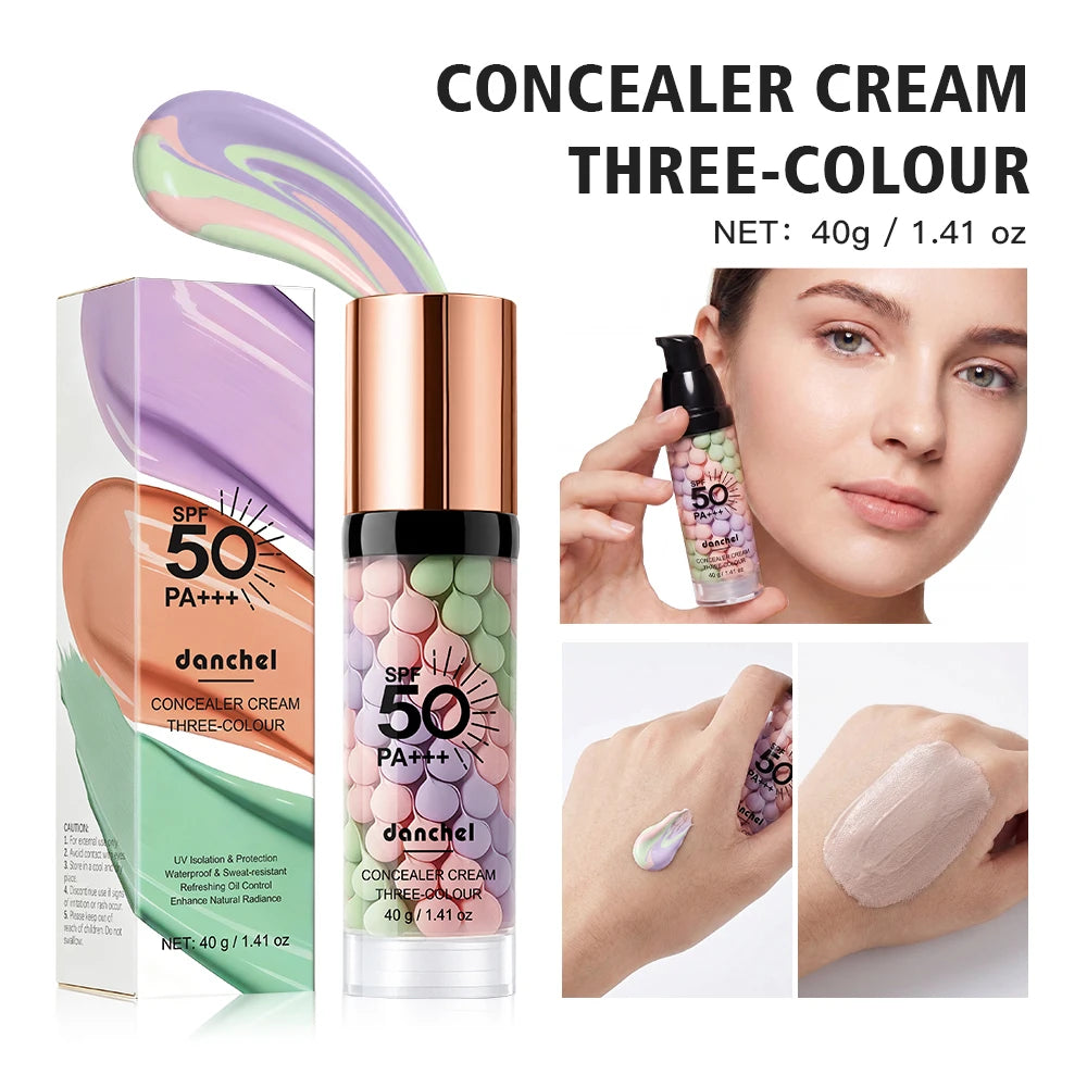 Danchel Three Color Concealer Cream SPF50 Primer