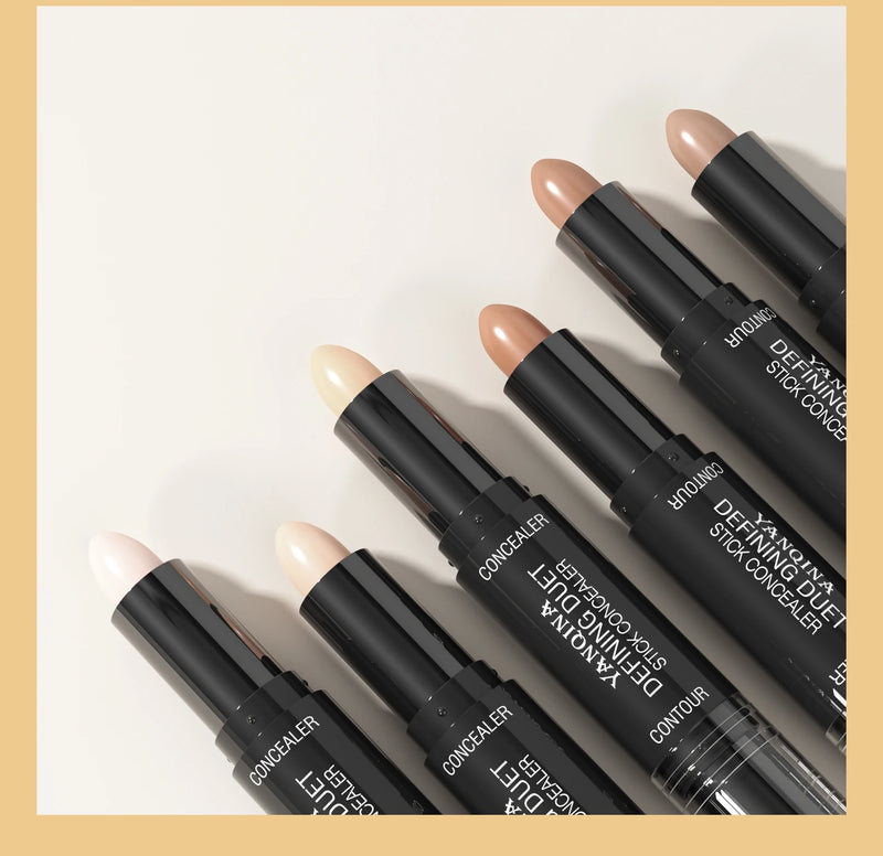 YANQINA Double-Ended Contour Stick Duo for Highlighting & Sculpting