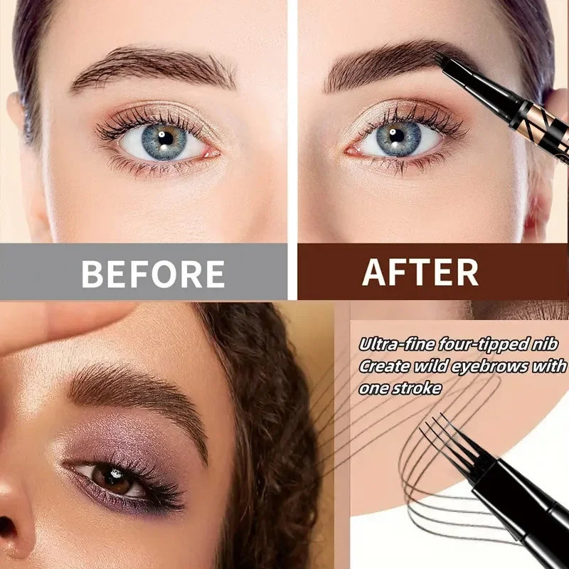 MAILIZI 4-Point Eyebrow Pencil Waterproof Liquid Brow Pen