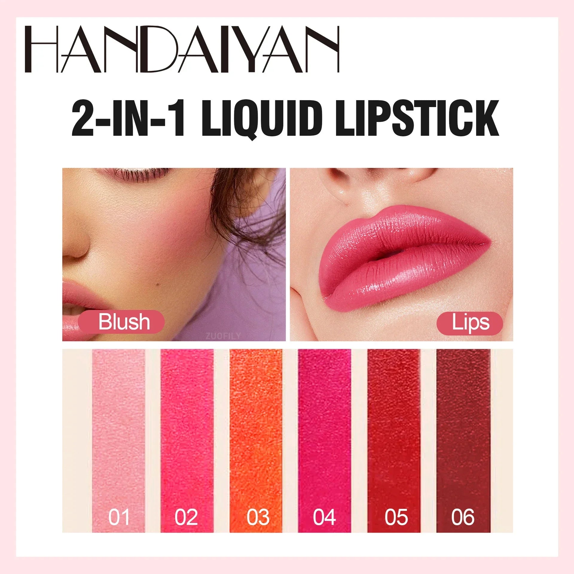 Handaiyan 2-in-1 Liquid Lipstick Lip & Cheek Tint