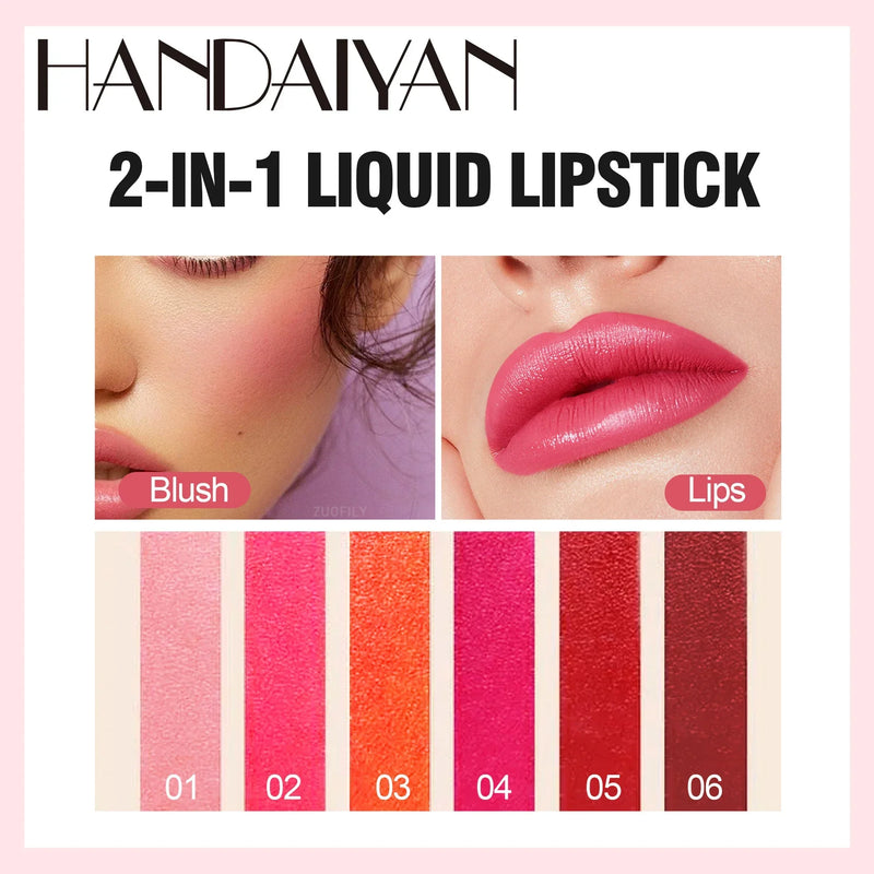 Handaiyan 2-in-1 Liquid Lipstick Lip & Cheek Tint