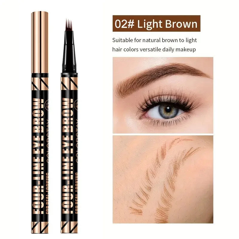 MAILIZI 4-Point Eyebrow Pencil Waterproof Liquid Brow Pen