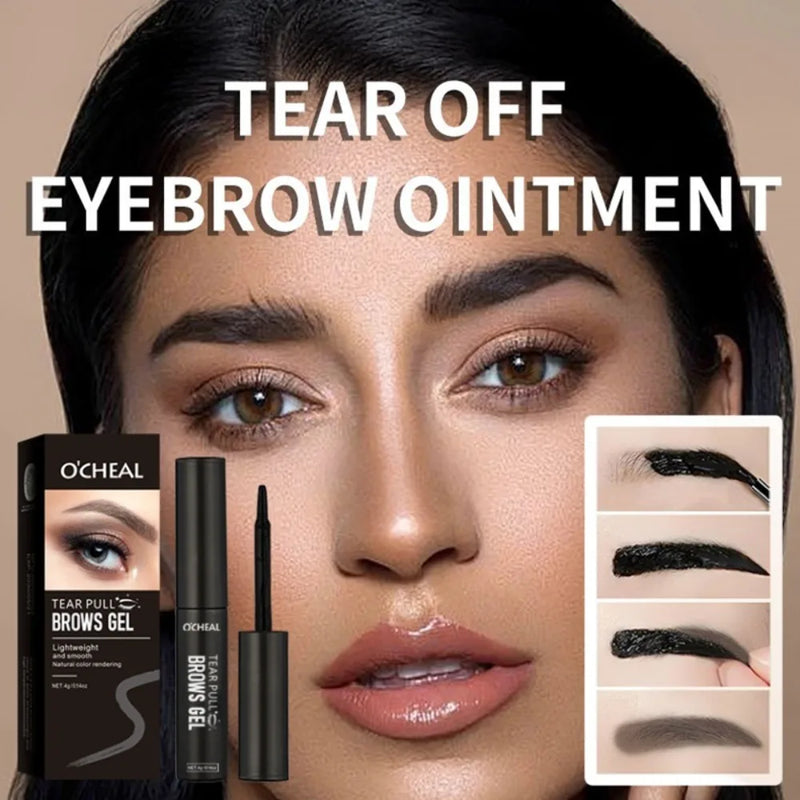 1/3pc Tattoo Peel Off Eyebrow Gel Tint, Semi Permanent Brow Tint, Waterproof, Transfer-proof,For Fuller & Defined Brows, Makeup