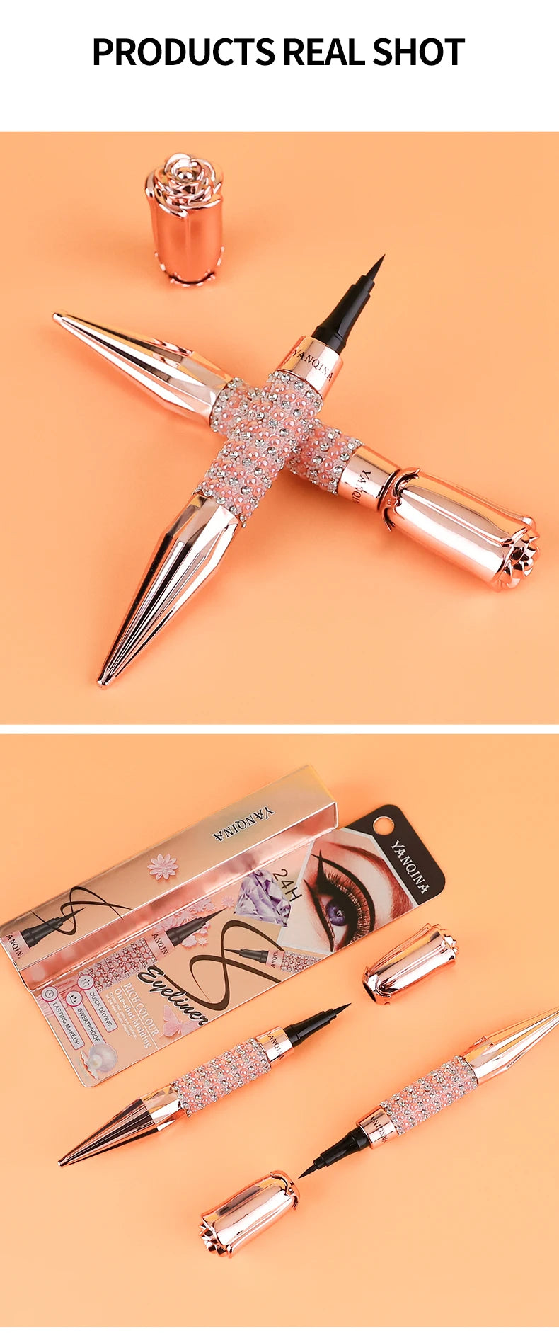 YANQINA Precision Liquid Eyeliner Pen Waterproof Quick Dry