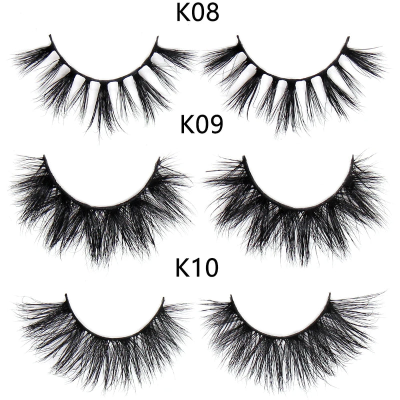 FOXESJI Lashes 3D Mink Eyelashes Natural Long Fluffy Dramatic Strip Eye Lashes Eyelash Extension Soft False Eyelashes Makeup
