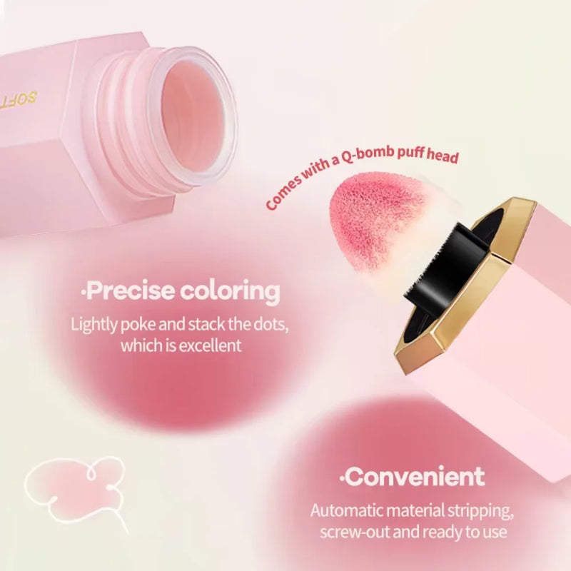 TVLV Velvet Liquid Blush with Sponge Applicator