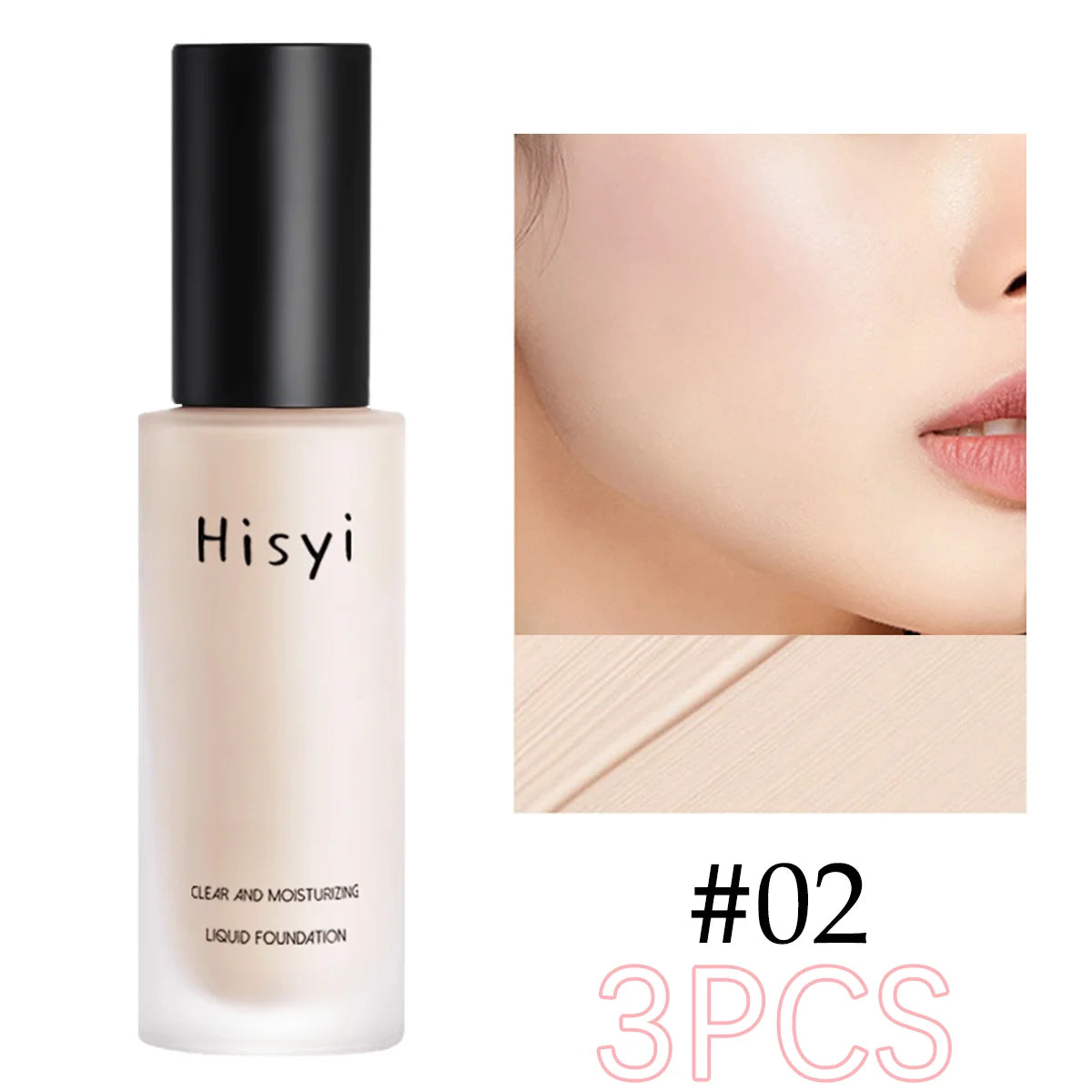 HISYI Moisturizing Liquid Foundation for Natural Coverage