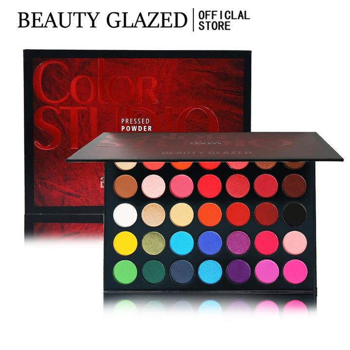 BEAUTY GLAZED 35 Color Matte & Shimmer Eyeshadow Palette