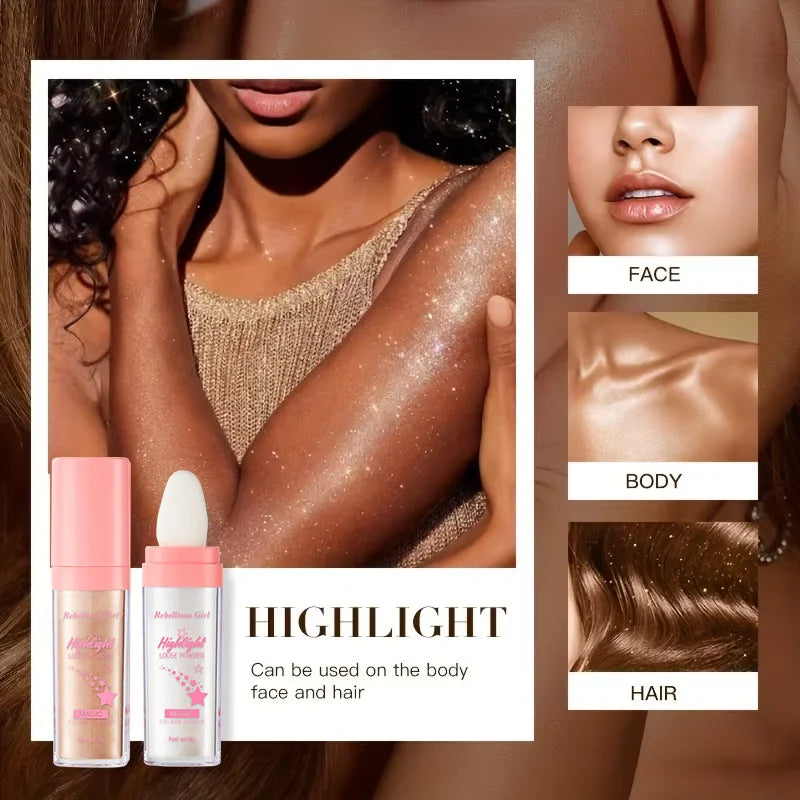 Rebellious Girl Silk Touch Glitter Highlighter Powder