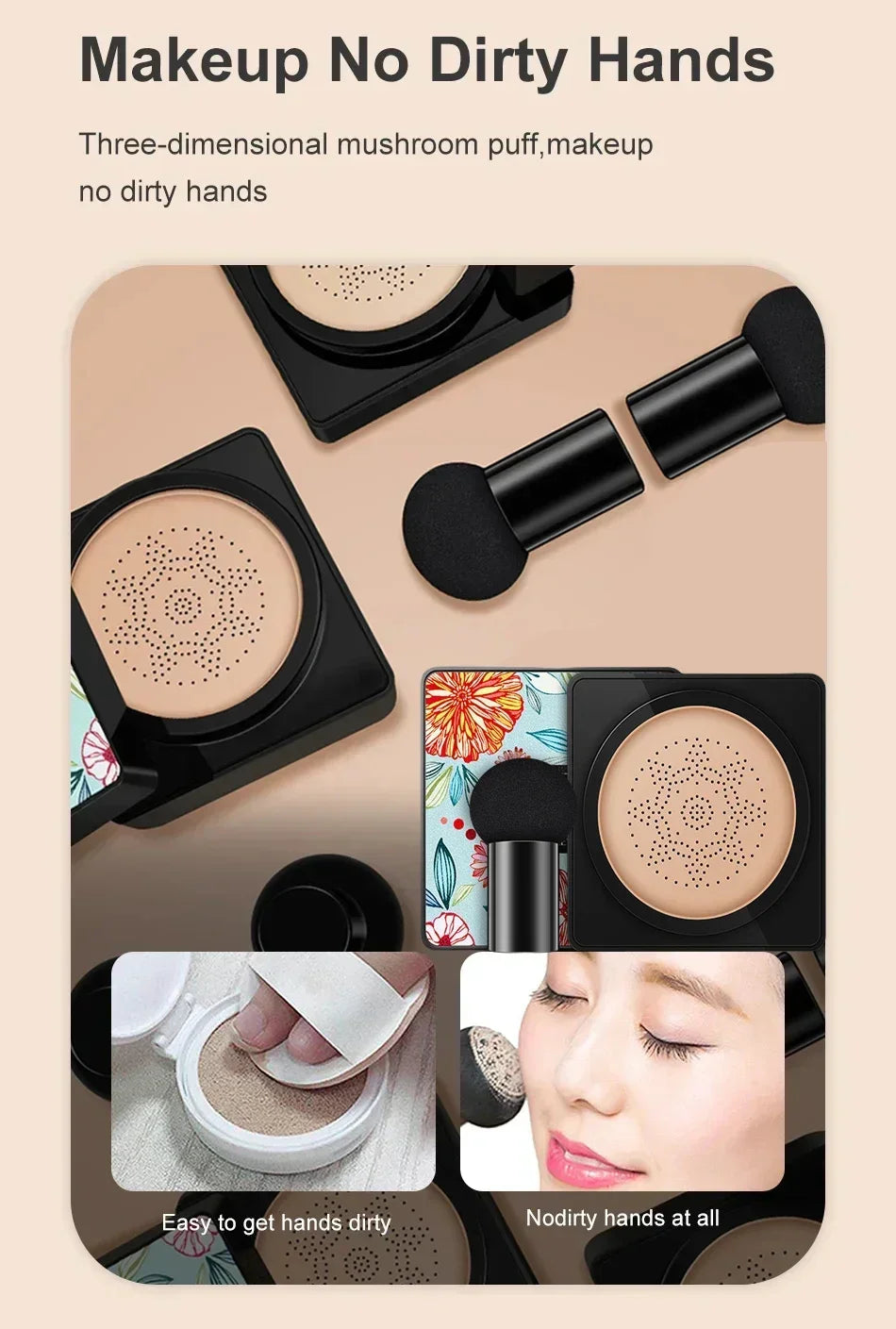 BEAUTY LINASI Mushroom Air Cushion CC Cream Foundation