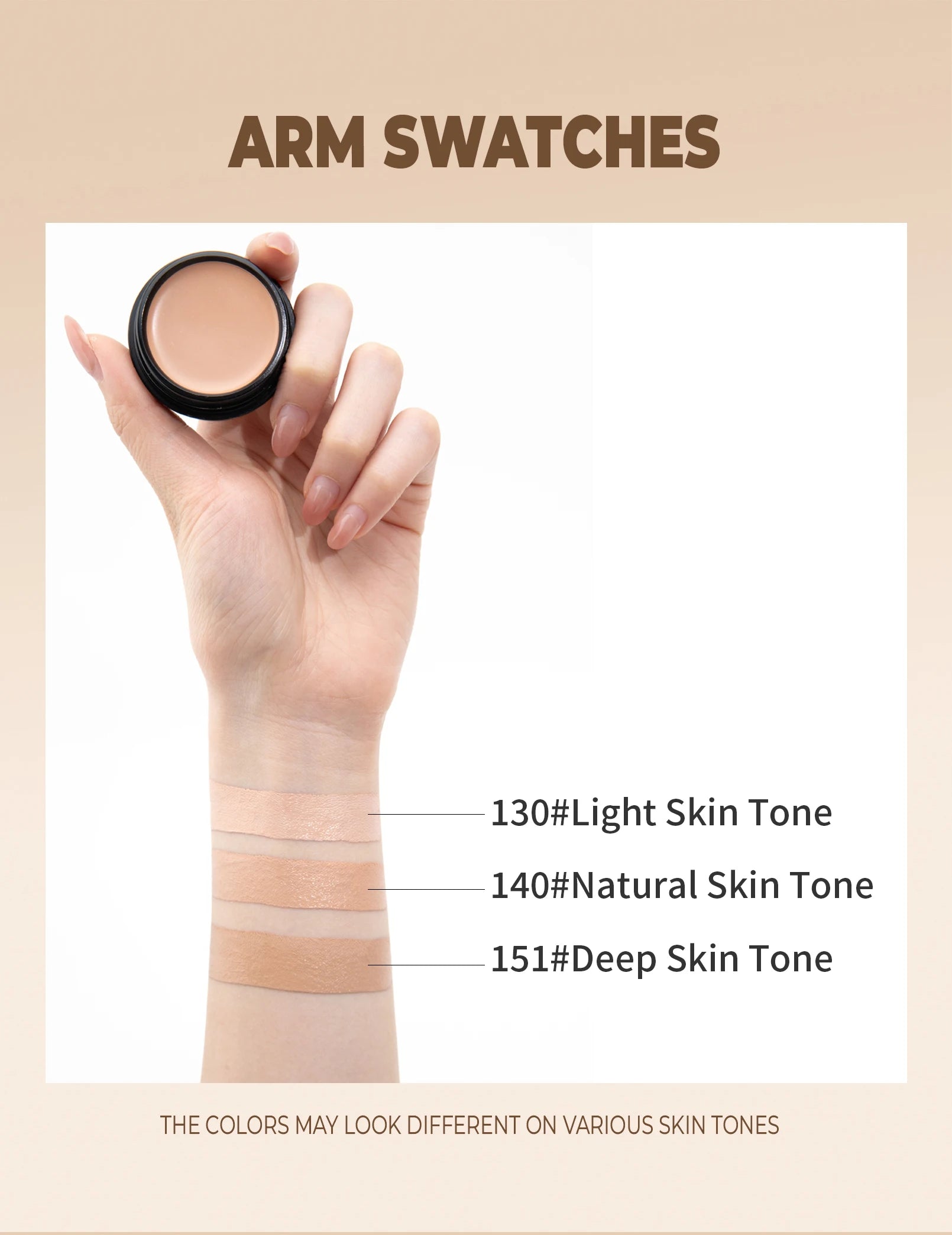 QIC Waterproof Full Coverage Concealer for Tattoos & Scars