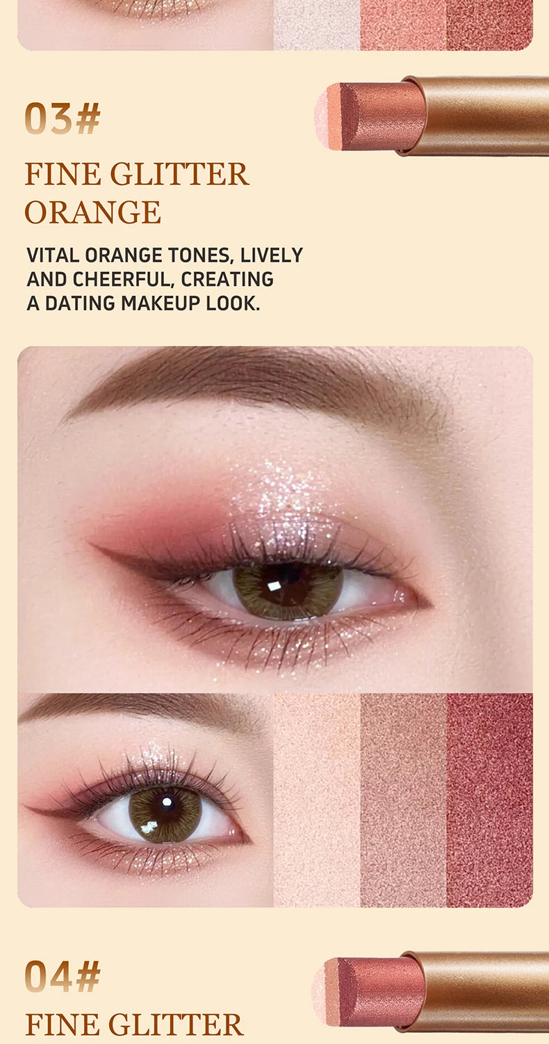 O'CHEAL Three Color Gradient Eye Shadow Stick