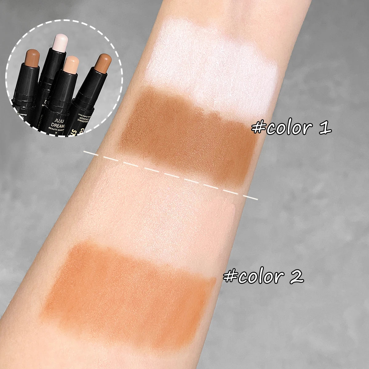JUJU Dream Dual-Ended Cream Contour & Highlight Stick