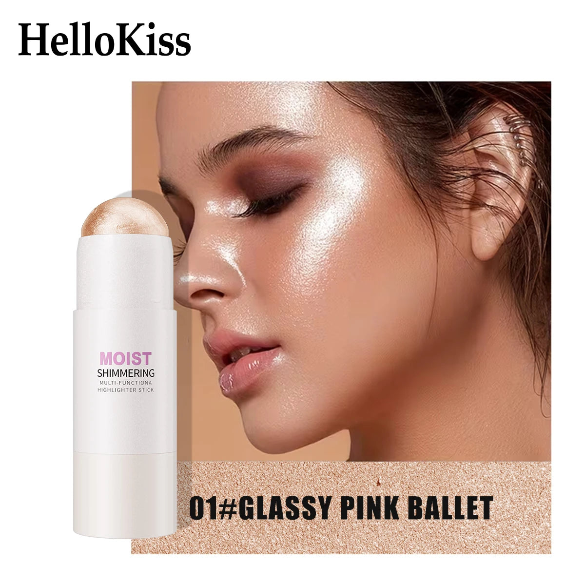 Hello Kiss Cream Highlighter Stick for a Buildable Glow