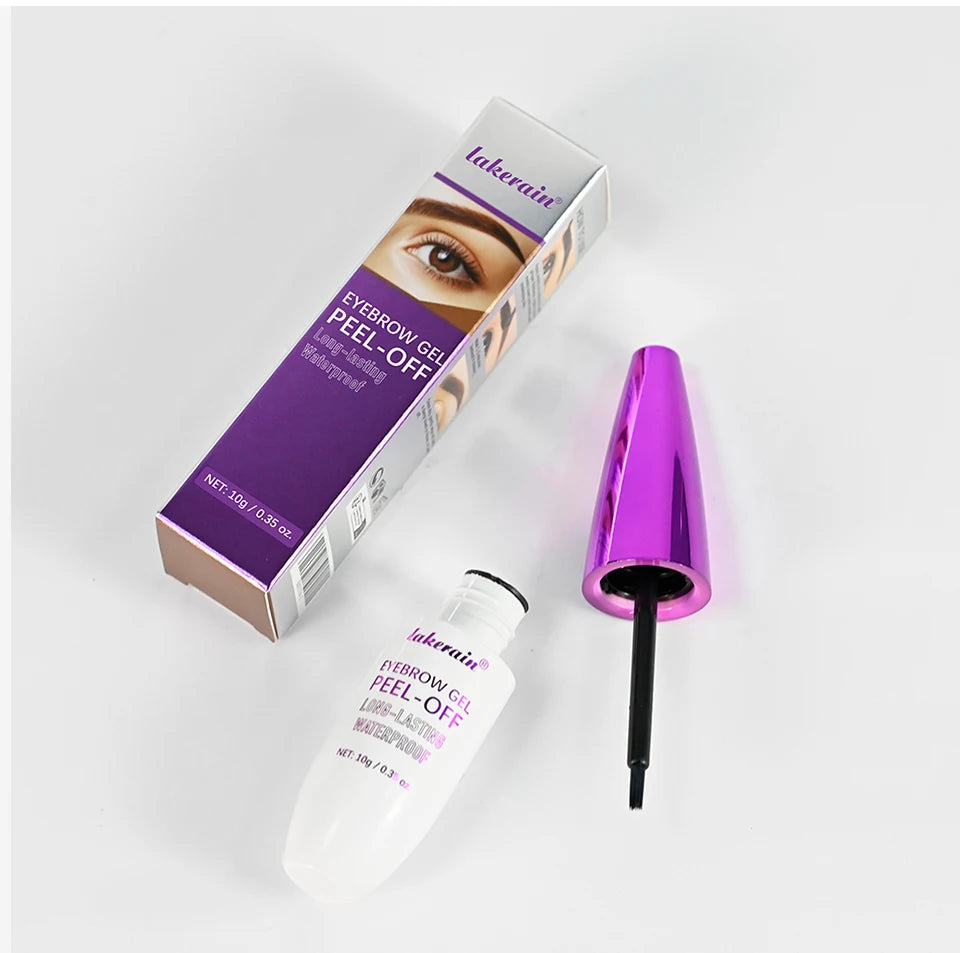 4Color Eyebrow gel Tint  peel-off waterproof Tattoo Brow Tint Smudge-Proof Sweat Resistant Waterproof non-sticky Cosmetics