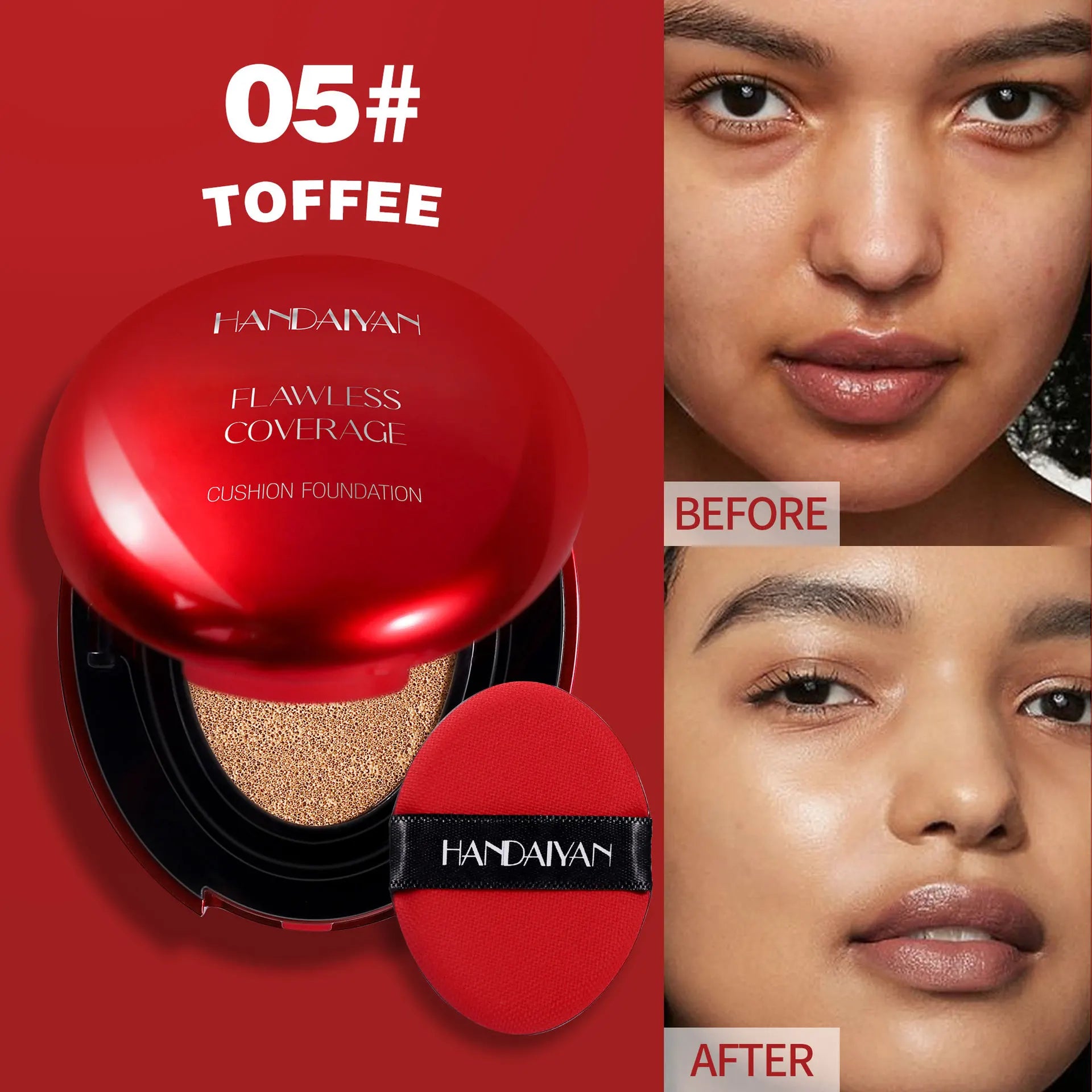 HANDAIYAN Korean Air Cushion Foundation – High Coverage