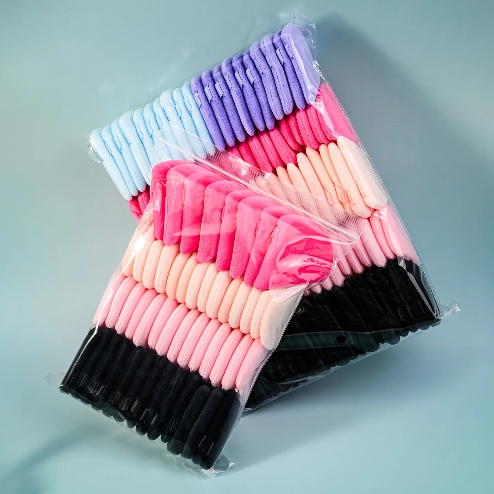 Triangle Powder Puffs Bulk Pack for Loose & Setting Powder