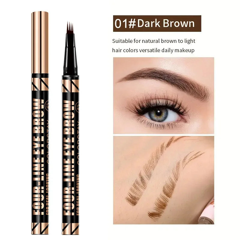 MAILIZI 4-Point Eyebrow Pencil Waterproof Liquid Brow Pen