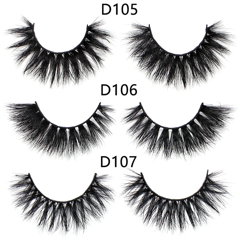 FOXESJI Lashes 3D Mink Eyelashes Natural Long Fluffy Dramatic Strip Eye Lashes Eyelash Extension Soft False Eyelashes Makeup