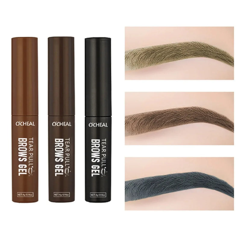 1/3pc Tattoo Peel Off Eyebrow Gel Tint, Semi Permanent Brow Tint, Waterproof, Transfer-proof,For Fuller & Defined Brows, Makeup