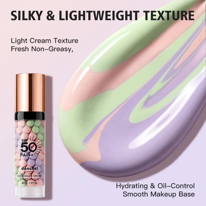 Danchel Three Color Concealer Cream SPF50 Primer