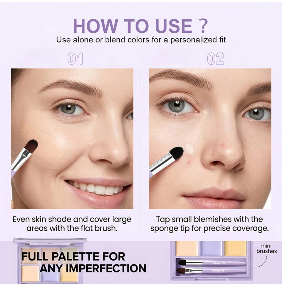 Danchel 6-Color Cream Concealer & Corrector Palette