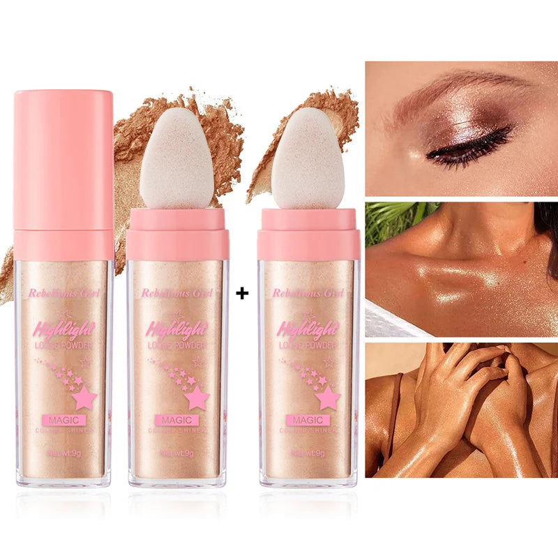 Rebellious Girl Silk Touch Glitter Highlighter Powder