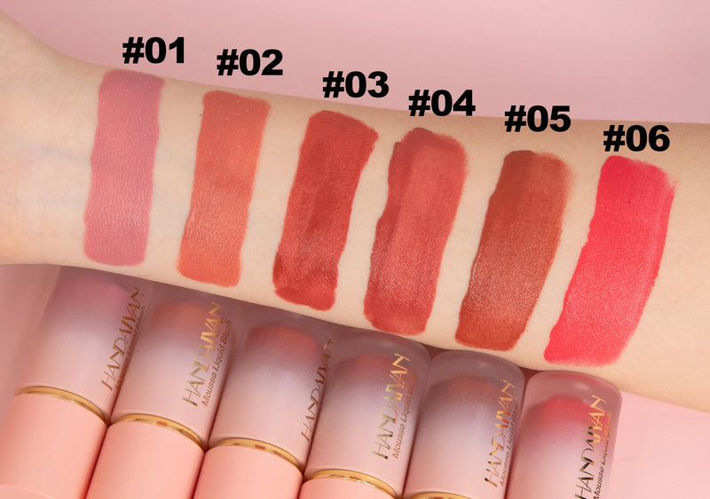 HANDAIYAN Matte Liquid Blush with Sponge Tip Applicator