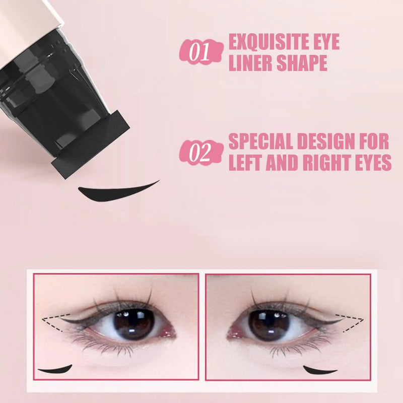 Double-Tip Winged Eyeliner Stamp Waterproof Eye Liner Tool