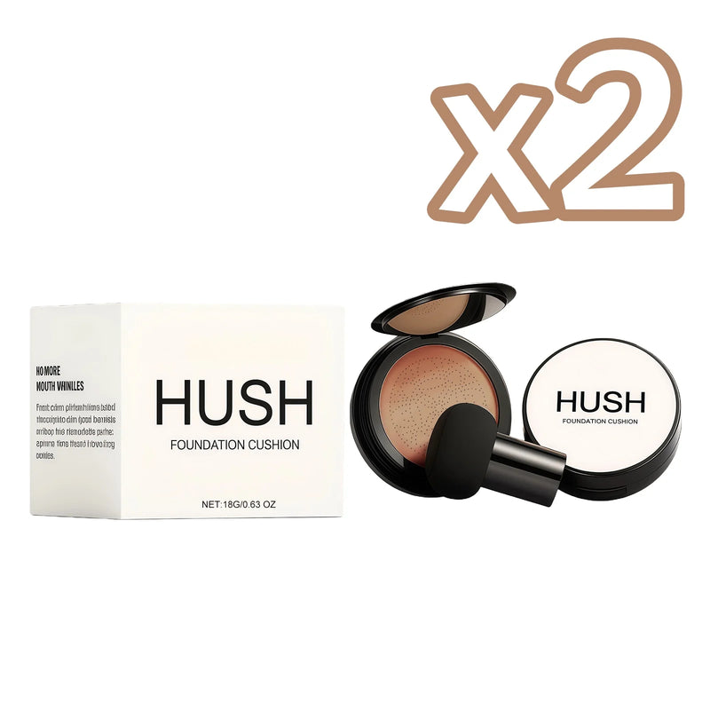 HUSH Air Cushion BB Cream Foundation with Mushroom Puff