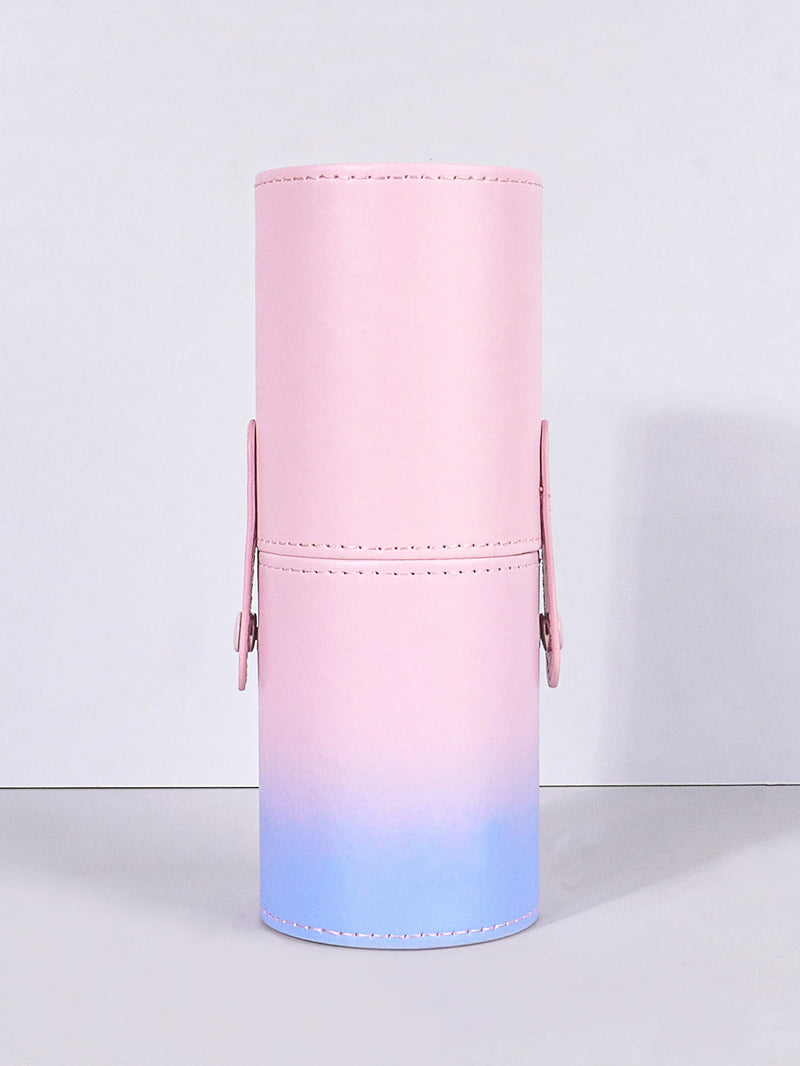 Portable Multi-Color Makeup Brush Bucket Storage Container Dustproof Brush Bucket with Lid Desktop Storage Pen Holder