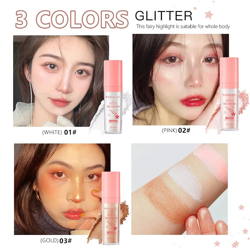 Rebellious Girl Silk Touch Glitter Highlighter Powder
