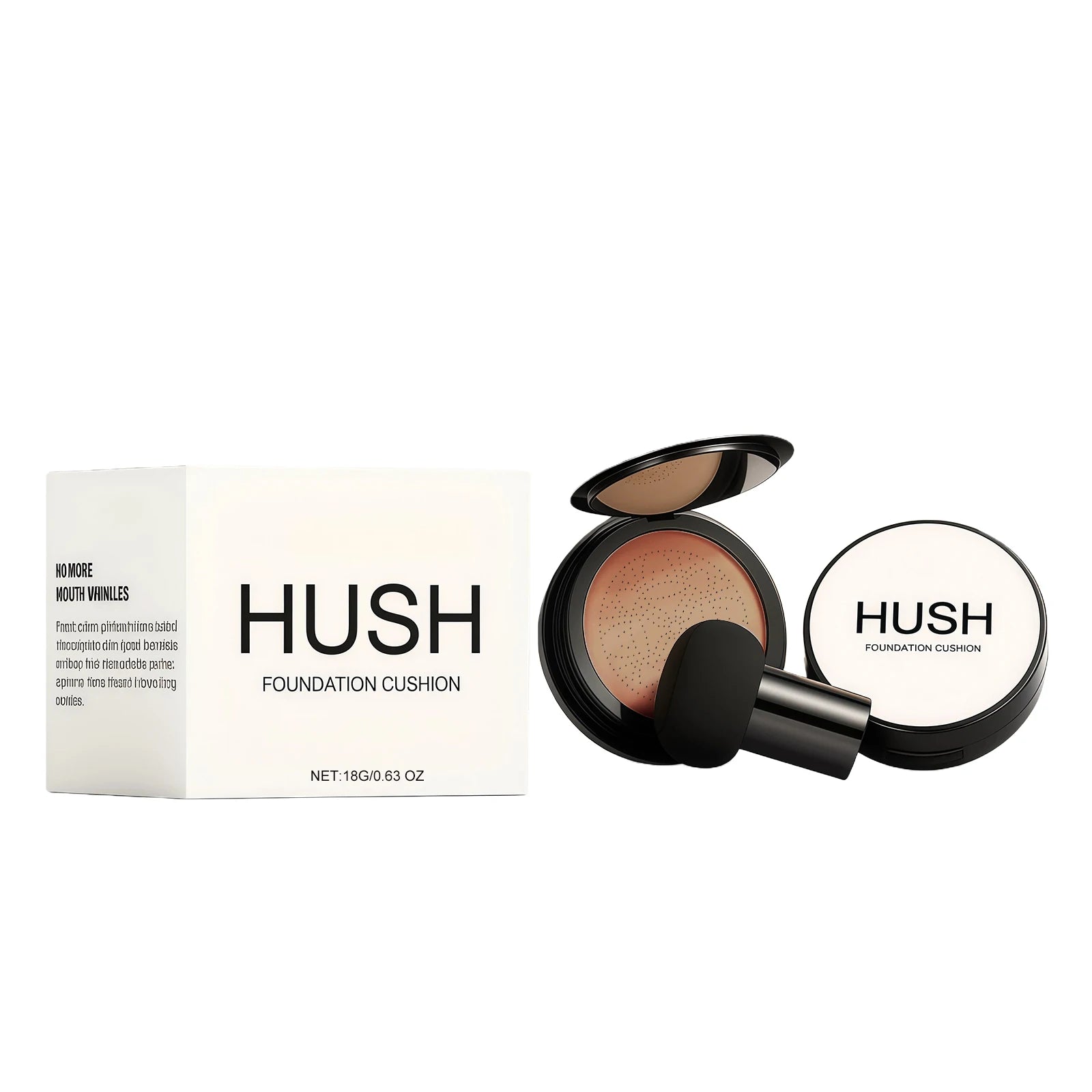 HUSH Air Cushion BB Cream Foundation with Mushroom Puff