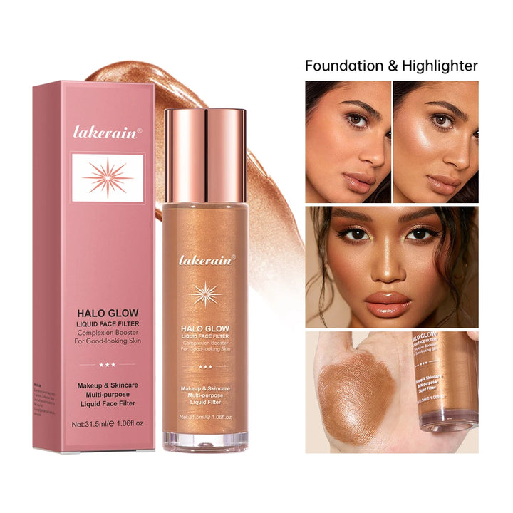 Lakerain Halo Glow Liquid Highlighter Face Filter