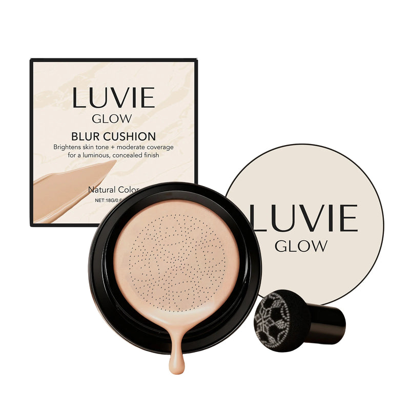 LUVIE GLOW Mushroom Head CC Cream – Hydrating Full Coverage