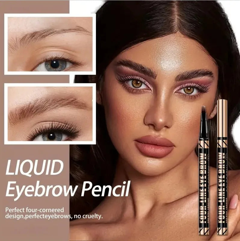 MAILIZI 4-Point Eyebrow Pencil Waterproof Liquid Brow Pen