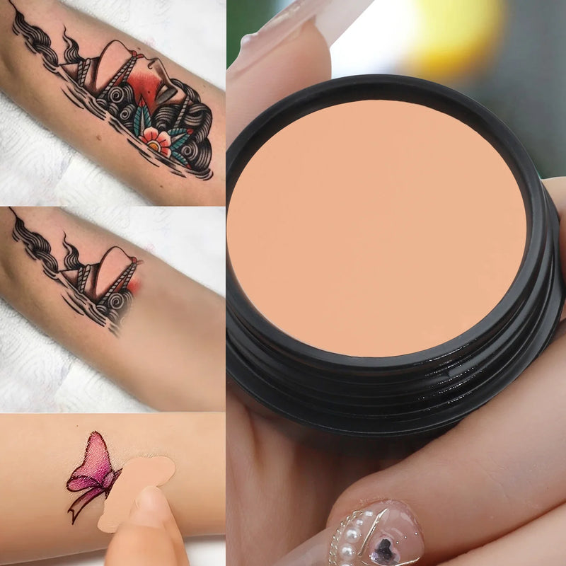 QIC Waterproof Full Coverage Concealer for Tattoos & Scars